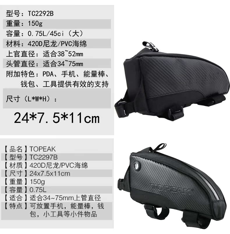 Sacoche pour vélo mixte TOPEAK - Ref 2225421 Image 6