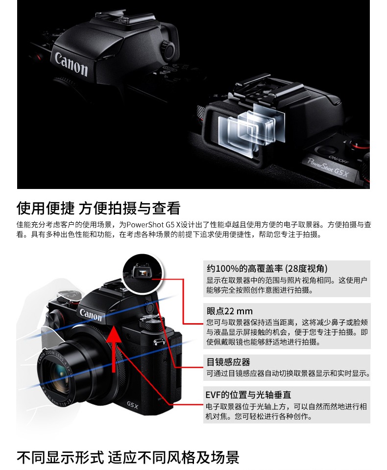 Máy ảnh kỹ thuật số Canon / Canon PowerShot G5 X Máy ảnh kỹ thuật số chính hãng - Máy ảnh kĩ thuật số máy chụp ảnh mini