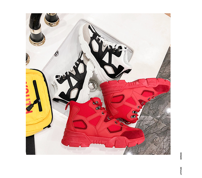 Giày cao gót nam Dunbu mùa đông xu hướng Hàn Quốc giày cũ siêu cháy giày thể thao giày sneaker nike