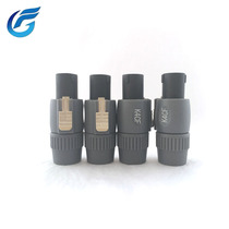  Stage lighting K4CF4 core plug Pure copper four core audio audio plug connector Ohm connector