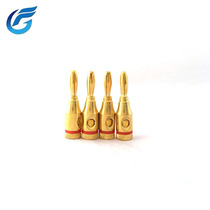  4MM gold-plated connection hair burning banana head Audio speaker cable socket speaker cable Audio cable amplifier