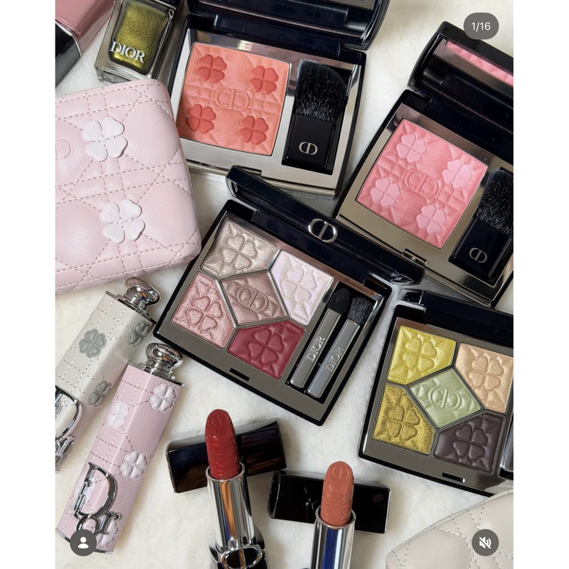 Japanese Brand Dior Dior's 2026 Autumn Four-Leaf Clover Eyeshadow Isetan Limited Edition 942 365 Blush 554