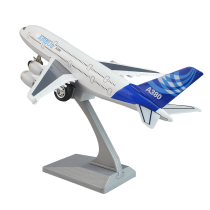 Copper alloy aircraft model simulation Boeing A380 airliner Airbus sound and light return for boys and childrens educational toys