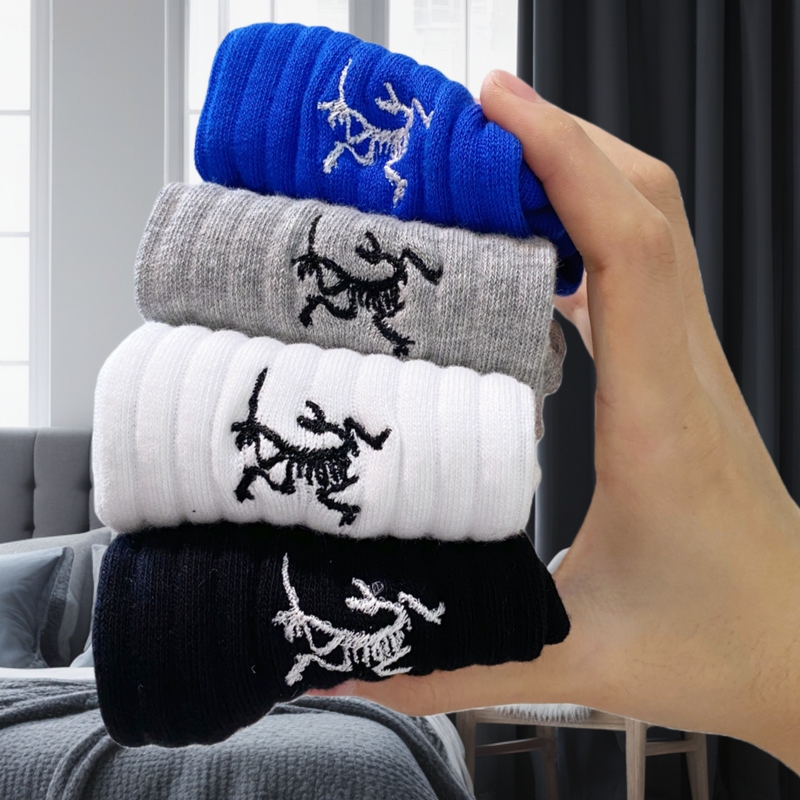 American Birdhouse Men's Socks, Pure Cotton, Autumn and Winter Thickened, Anti-Odor, Sweat-Absorbent, Breathable, Sports Mid-Length Socks for Men and Women