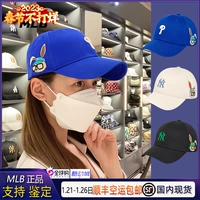MLB, шапка, мультяшный кролик, кепка подходит для мужчин и женщин, синяя бейсболка, Южная Корея, коллекция 2023, год кролика, с вышивкой