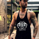 2021 Men's Summer Loose Vest Thin Belt Sports Bodybuilding Fitness T-Shirt I-shaped Cotton White Waistcoat Type Men