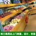 Kệ trưng bày kệ trái cây Baiguoyuan hỗ trợ tùy chỉnh giao gương và đèn chiếu sáng với trái cây thưa thớt kệ trái cây bằng gỗ cắt trái cây - Kệ / Tủ trưng bày