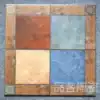 Multicolored European pastoral antique tiles 300x300 outdoor balcony tiles Mediterranean kitchen powder room floor tiles