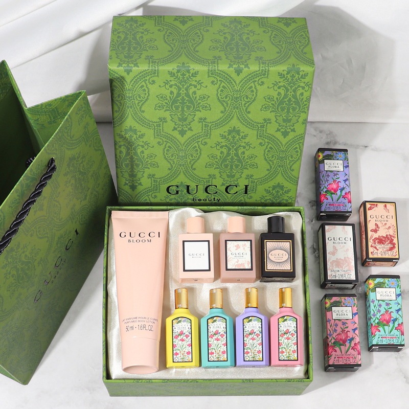 Authentic Gucci Bloom Perfume Sample Set Body Lotion Miniature Gift Box for Gifting