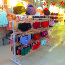 Underwear underwear iron metal floor underwear bra middle island frame side hanging underwear bra display stand