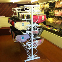 Iron metal wedding dress hanger rack Zhongdao clothing store underwear shelf display rack side-hanging bra rack