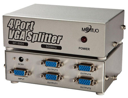 The Maituo Vmoments MT-5004 high-definition 4-mouth VGA dispenser computer connected TV projector for one year package change