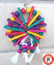 Parrot Nibble Toy Natural Wood Birds Toy Parrot Toy Parrot Toy Parrot Cage Pendant