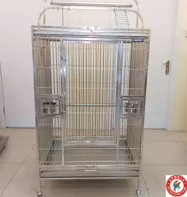 HOKAPET export stainless steel gray parrot cage luxury Amazon sunflower bird cage with breeding hole game table