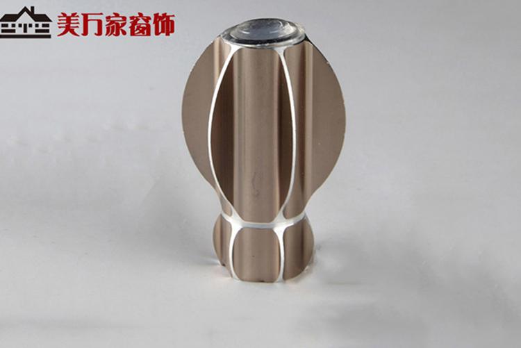 Mới La Mã La Mã hợp kim nhôm trang trí đầu Rèm thanh đơn que đôi thanh niêm phong cắm phụ kiện cao cấp - Phụ kiện rèm cửa thanh treo rèm cửa mua ở đâu