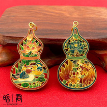 Zhaojun Golden Shop 24K Handmade Gold High Temperature Minerals Burn Blue Fine Work Chisel Engraving Small Gold Pearl Classic