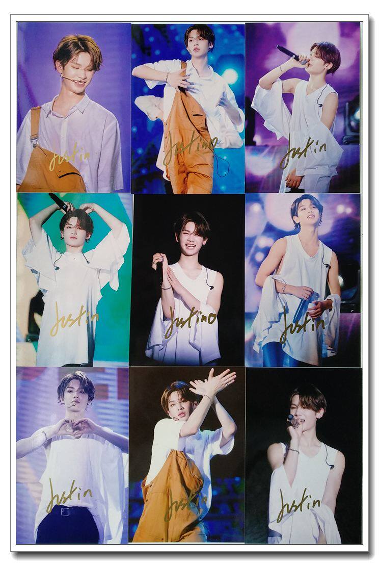 May, 2018's new yellow Ming Hao Justin's autograph-signed photo