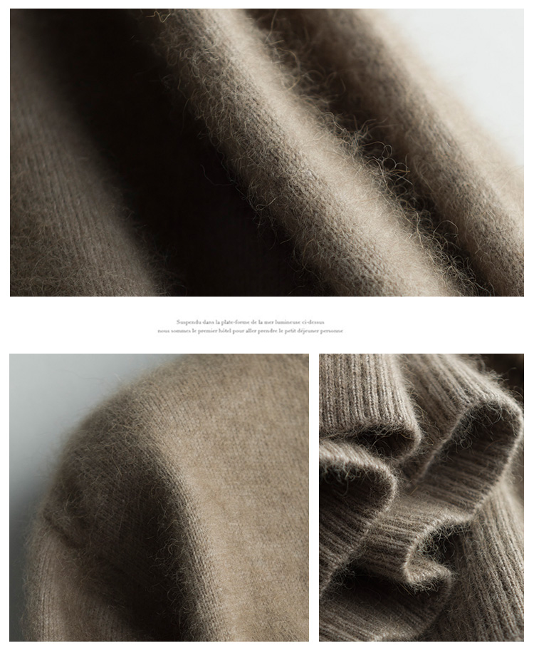 Áo len cashmere chống mùa nam cổ tròn nhung áo mùa thu và mùa đông chạm đáy áo len kích thước lớn áo len nam áo hoodie nam form rộng