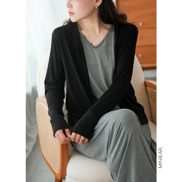 Small ears produce summer new bit cotton jacket female solid color comfortable all-match top cardigan