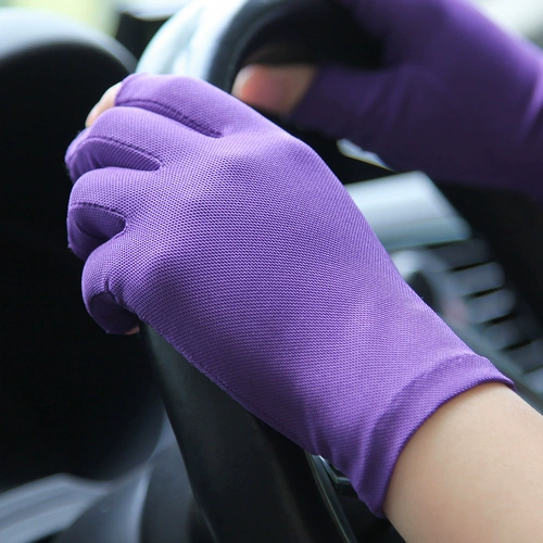 Перчатки, тонкий комплект, дышащее нескользящое летнее кольцо, защита от солнца, без пальцев