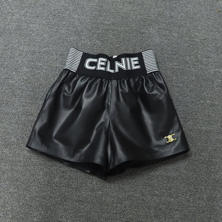 Genuine Leather Shorts for Women, Autumn/Winter 2025 New European Style, High-Waisted, Suitable for Wearing with Boots, Made from Haining Sheepskin, Casual Leather Pants