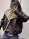 Genuine leather goose down women's 2025 winter new fur collar short warm oil wax sheepskin down leather jacket jacket