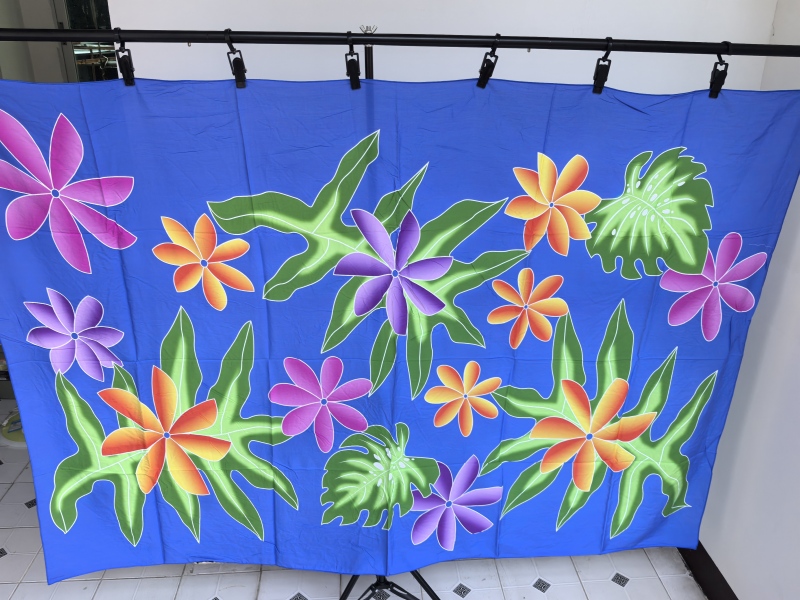 Foreign Trade Export to the South Pacific, Hawaiian Island Artificial Cotton Rayon Sarong Wrap Cloth, Samoa, Fiji Foreign Trade Export to the South Pacific, Hawaiian Island Artificial Cotton Rayon Sarong Wrap Cloth, Samoa, Fiji