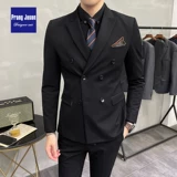 Комплект, трендовый пиджак классического кроя для отдыха, платье