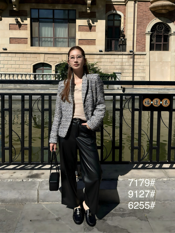 Oni~New Winter Classic Split Nine-Point Casual Leather Pants with Belt 6255 Oni~New Winter Classic Split Nine-Point Casual Leather Pants with Belt 6255