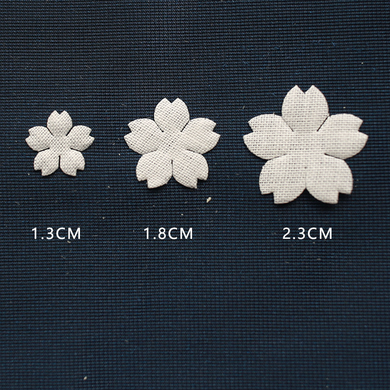 Five-petal small cherry blossom petals machine cut with flower small flower sheet bronzer hand dye bouquet silk flower matching material