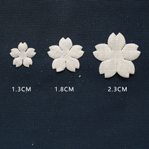 Five-petal small cherry blossom petals machine cut with flower small flower sheet bronzer hand dye bouquet silk flower matching material