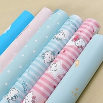 Cabinet cartoon stickers girls door cute stickers pvc self-adhesive wallpaper wood grain wardrobe cabinet door wardrobe wallpaper