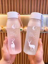 Cup creative personality trend students anti-fall summer Net red water Cup girl girl junior high school student fairy portable