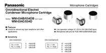 WM-034BZ226 supplies original Panasonic Panasonic spot WM-034BZ226 contact pin type microphone