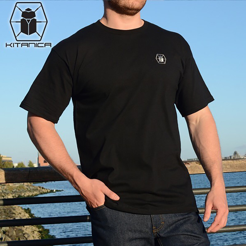 KITANICA scarab army version cotton outdoor men's short-sleeved T-shirt cotton round neck shirt military functional male