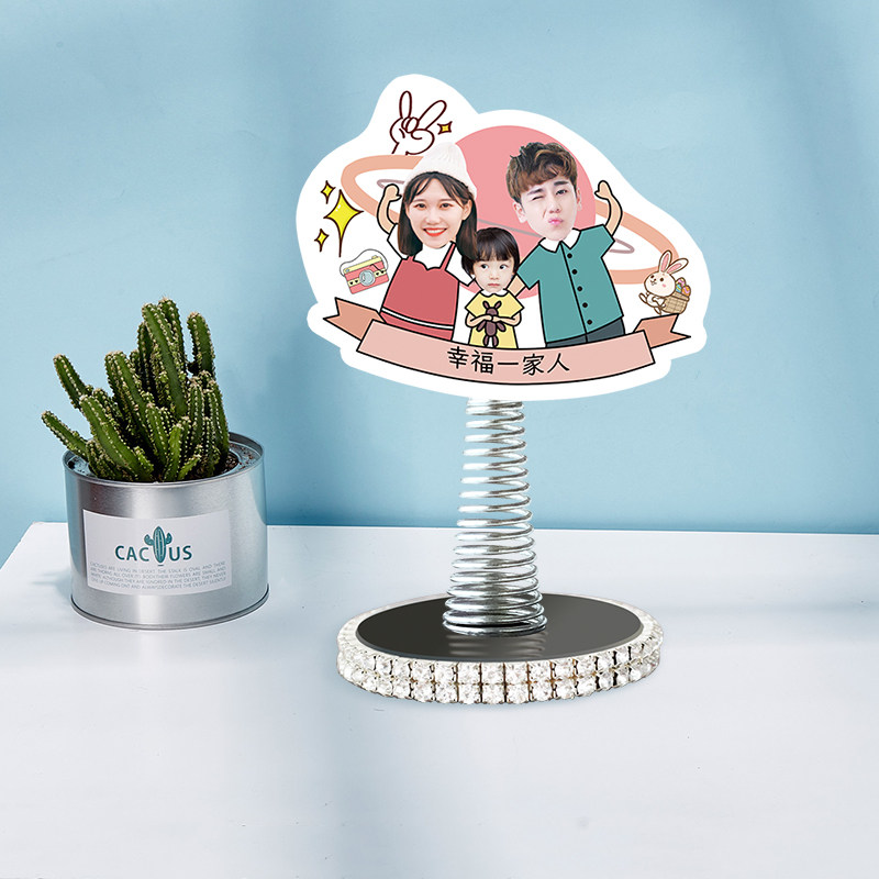 Custom DIY car diamond-encrusted rocker ornament accessories to figure photos digital print image level gifts