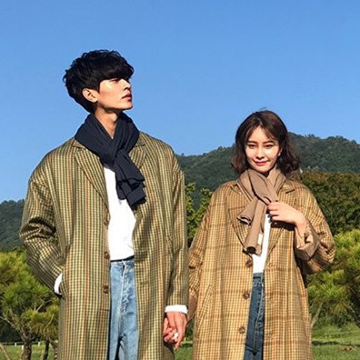 Korean version of ulzzang couple men and women solid color ins wool scarf autumn and winter all-match Japanese students knitted short bf