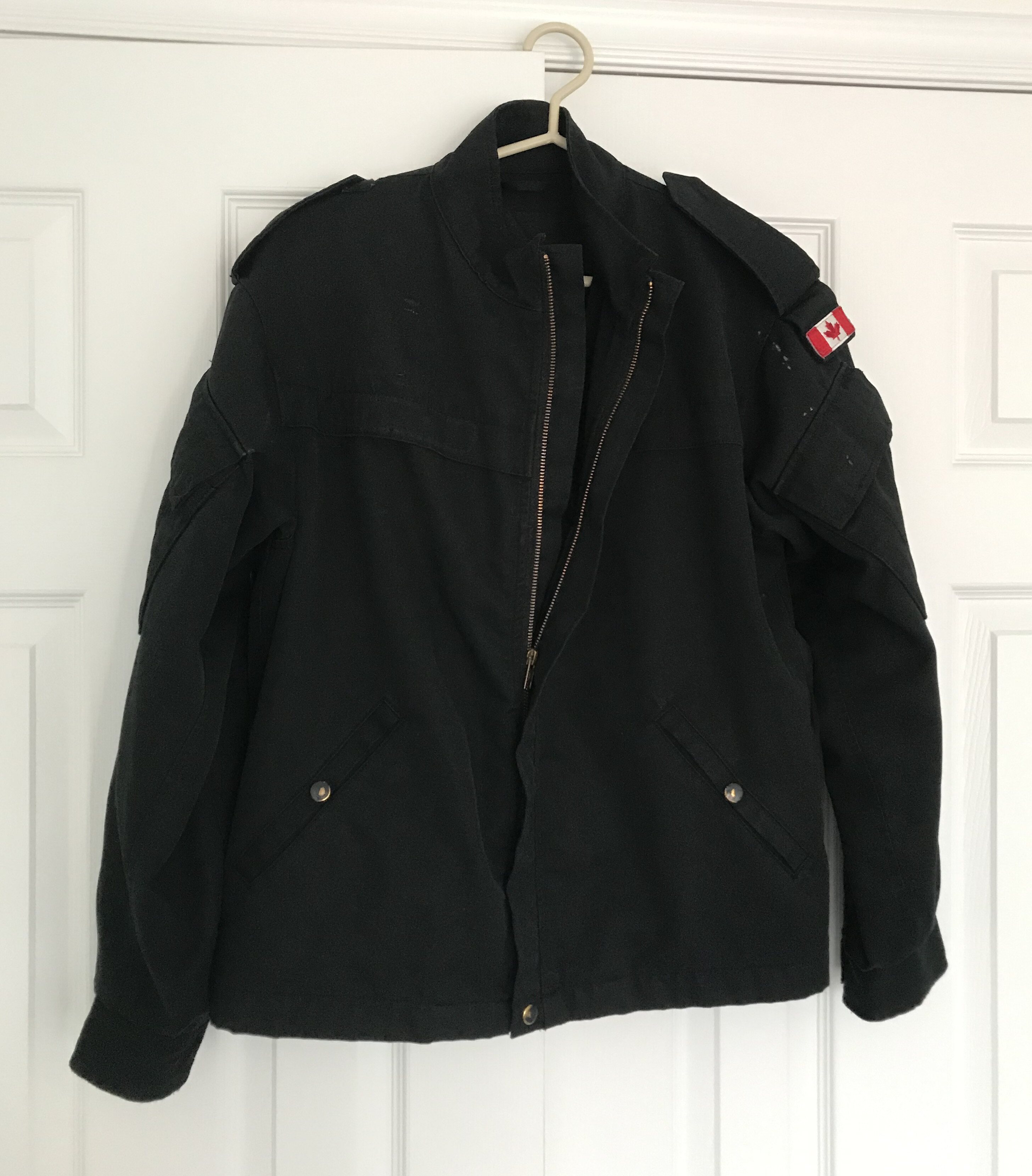 Canadian direct mail public hair Jun version original 80% new black Royal sea Jun short jacket flame retardant made in Canada