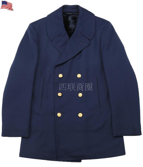 U.S. direct mail new U.S.-made USCG uniform coat wool-polyester blended cold-proof and warm