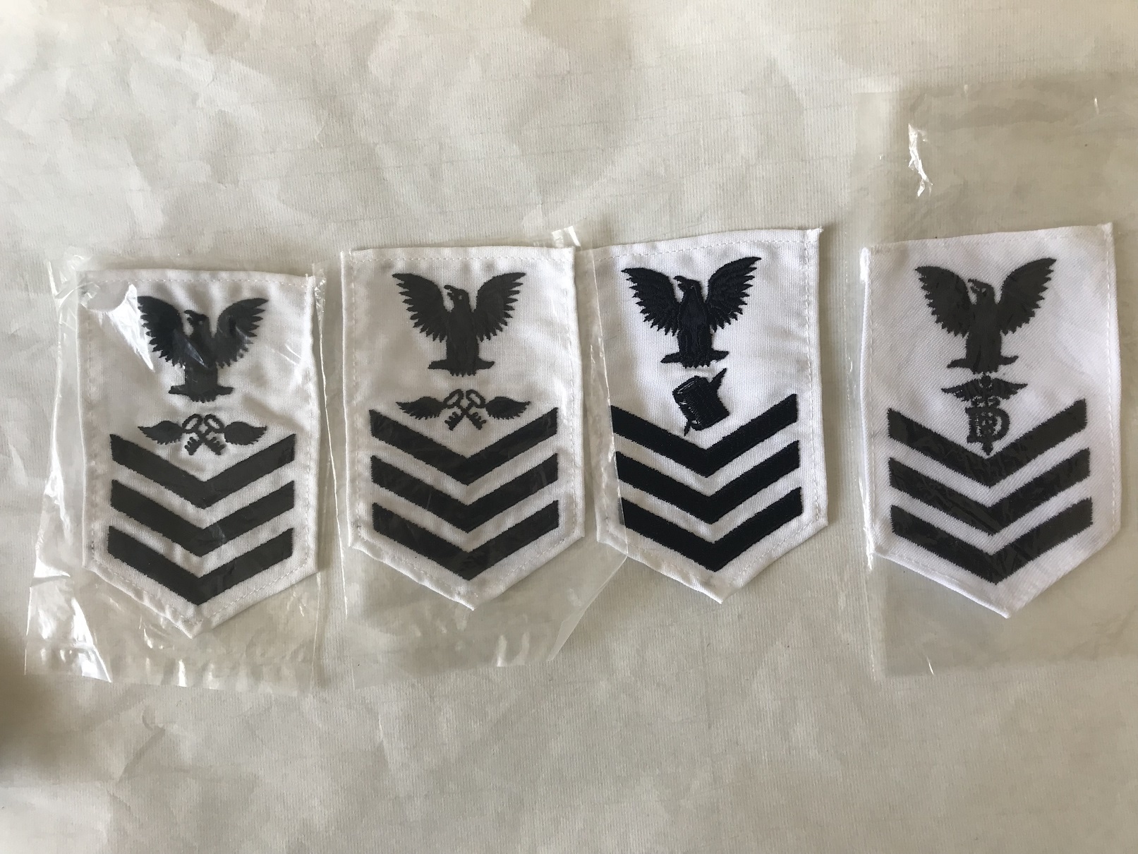 New American aircraft carrier embroidery cloth 8 5x13 cm one by number