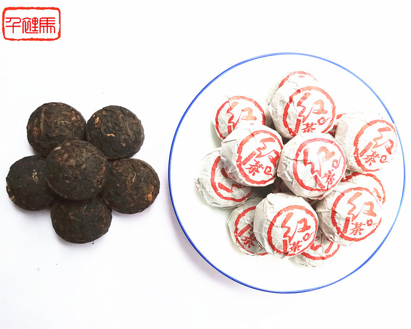 30 pieces of black tea Tuo Anhua Black tea Mini small Tuo tea raw materials good taste good buy and send