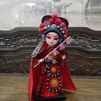 Tang peoples workshop 9-inch silk-man Tang doll Guofeng Handicraft Gift Peking Opera Man Puppet Opera Puppet Flowers and Mulan
