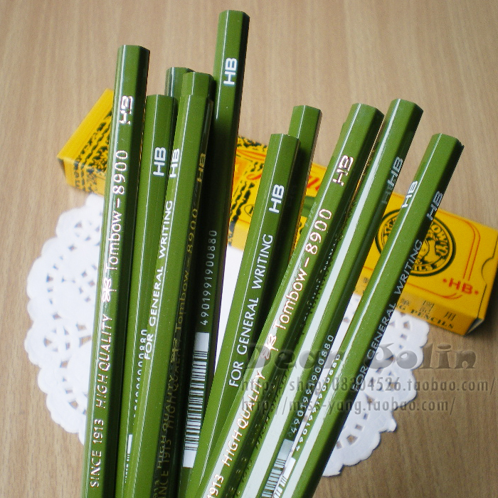 Japan's TOMBOW Dragonfly 8900 advanced writing practice wood pencil children primary school students hexagonal HB 2B2H