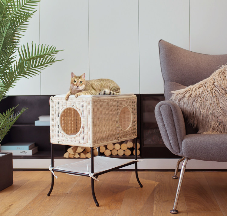 Rattan cat nest Four seasons universal summer cat nest Cat hanging bed