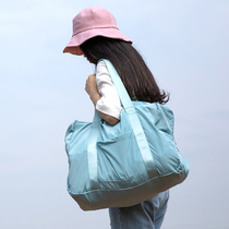 Foldable travel bag portable short-distance womens small shoulder travel bag Travel large capacity luggage bag boarding bag male