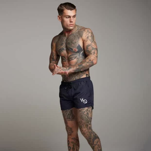Thời trang nam màu rắn đơn giản thể thao thể dục chạy quần short giải trí mùa hè nhà nhanh khô 	bộ quần áo đi biển gia đình	