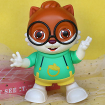 Baby toy tennis red singing three squirrels electric dancing 5 will move 3-6 months 0 female 2 babies 4 children 1 year old