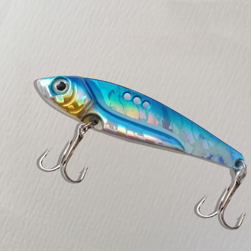 vib metal road subbait high frequency shake flutter far throw blood tank hook bass fish black fish teething fresh water to kill fake bait