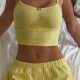 European and American New Fashion Solid Color Sexy Camisole and Pants Loungewear Set Vest and Pants Set
