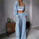 Stripe printed three piece set Stripe printed three piece set